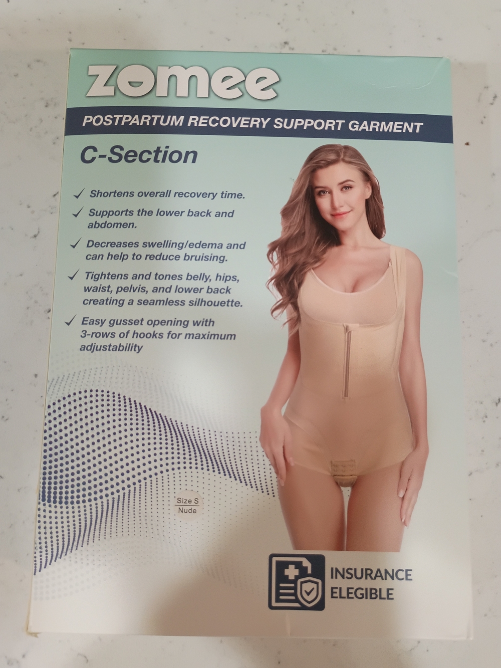 NWOT Postpartum C-Section Recovery Support Garment - Nude Size S